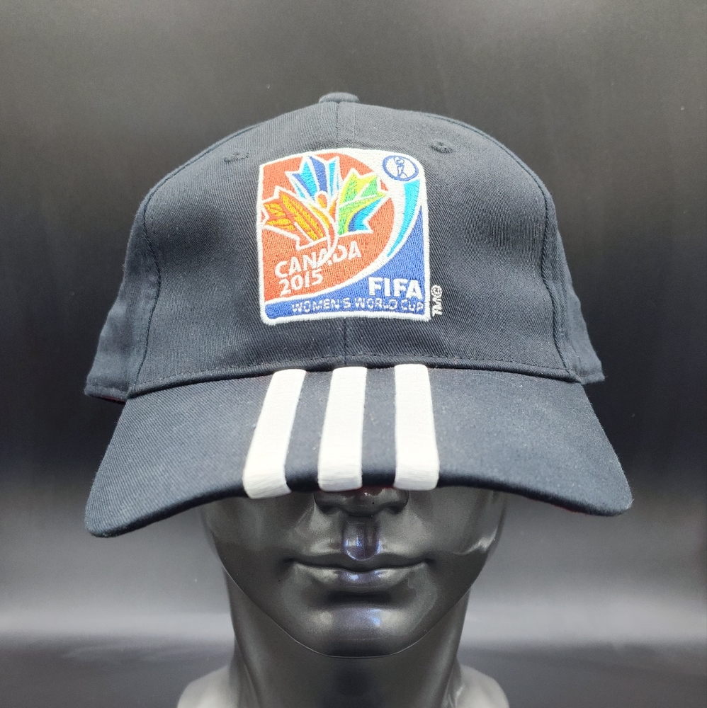 Canada 2015 Fifa World cup adidas Hat Black Adjustable One Size Red White